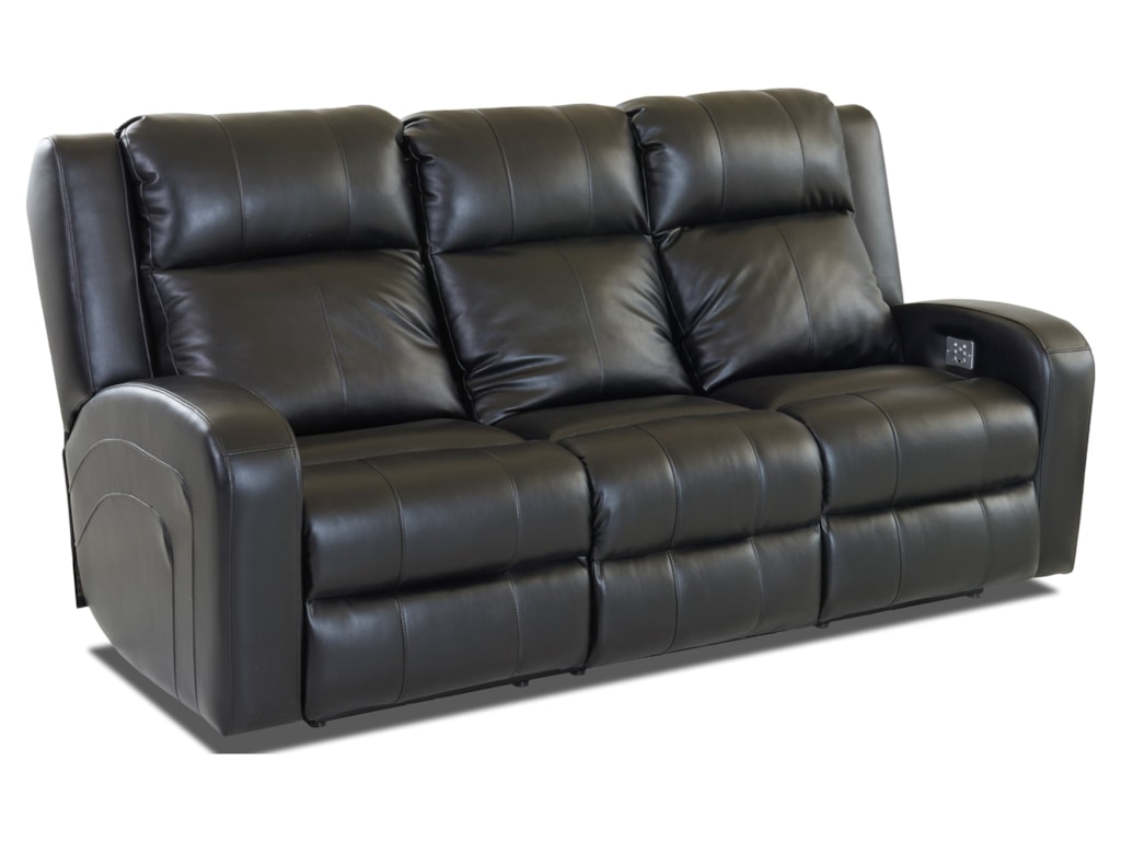 Klaussner RobinsonPower Reclining Sofa w/ Pwr Head & Lumbar