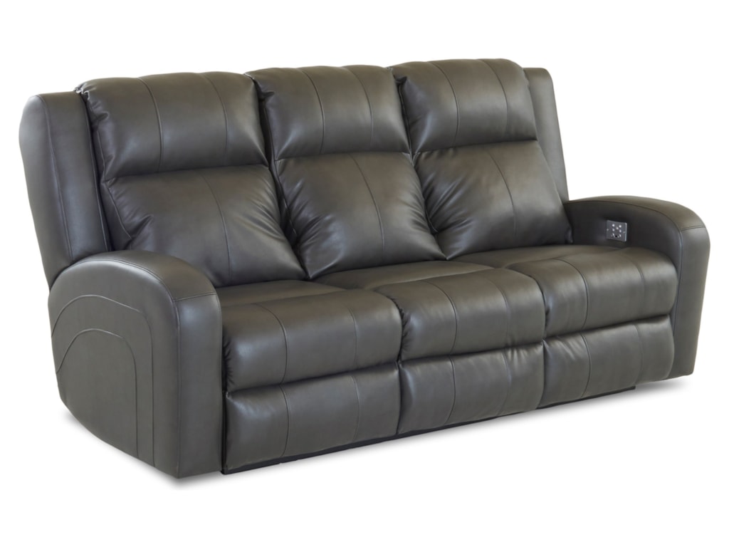 Klaussner RobinsonPower Reclining Sofa w/ Pwr Head & Lumbar