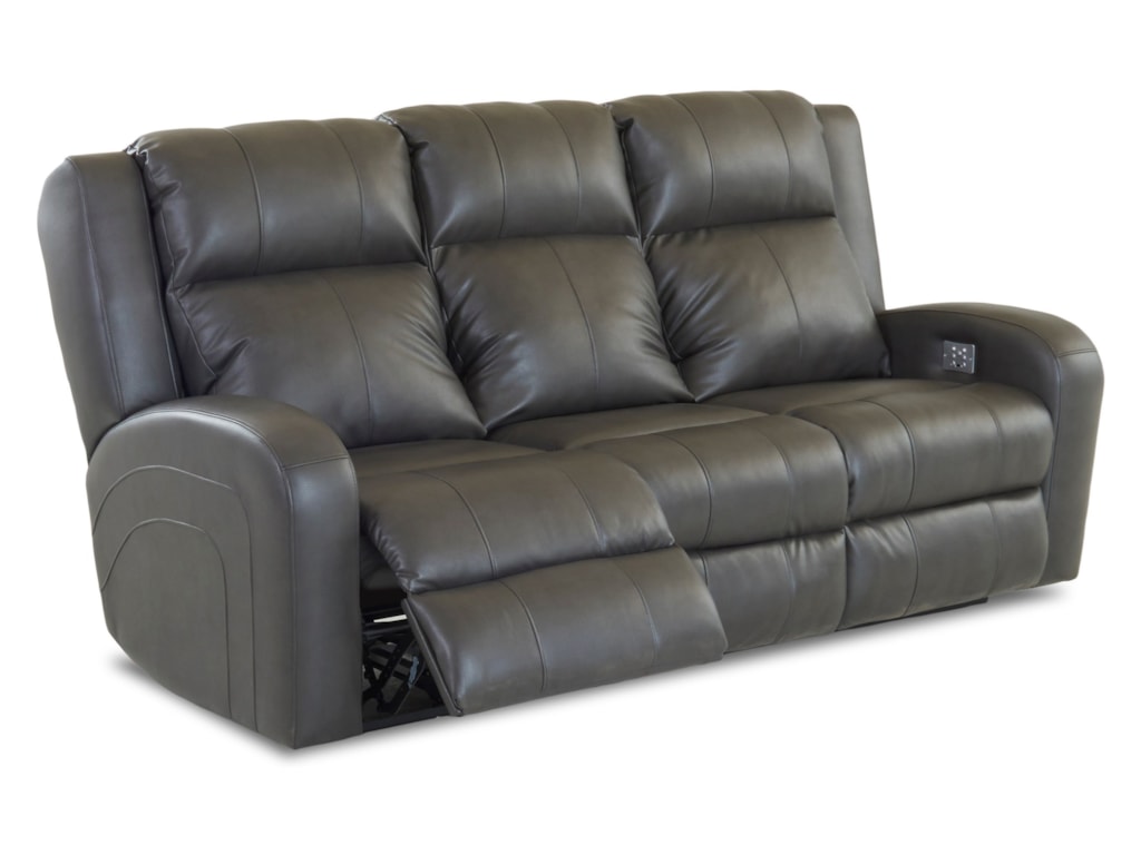 Klaussner RobinsonPower Reclining Sofa w/ Pwr Head & Lumbar