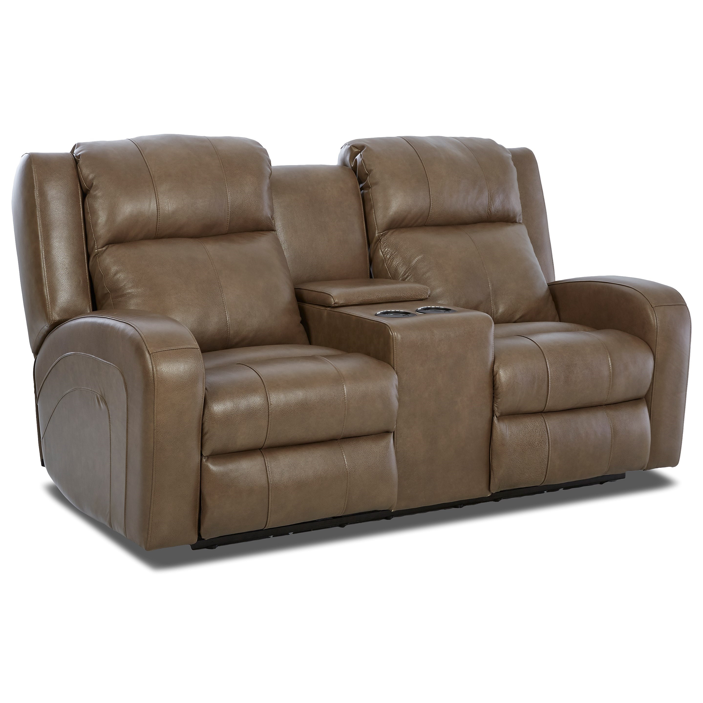Klaussner Robinson Lv64903 9 Pwcrl Casual Power Reclining Loveseat With Power Adjustable Headrest And Lumbar And Cupholder Storage Console Hudson S Furniture Reclining Loveseats