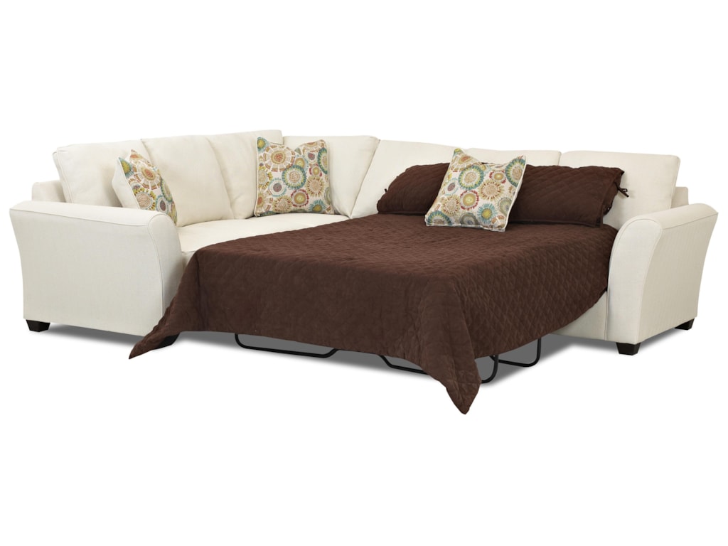 Klaussner SedgewickTransitional 2 Piece Sectional Sleeper Sofa