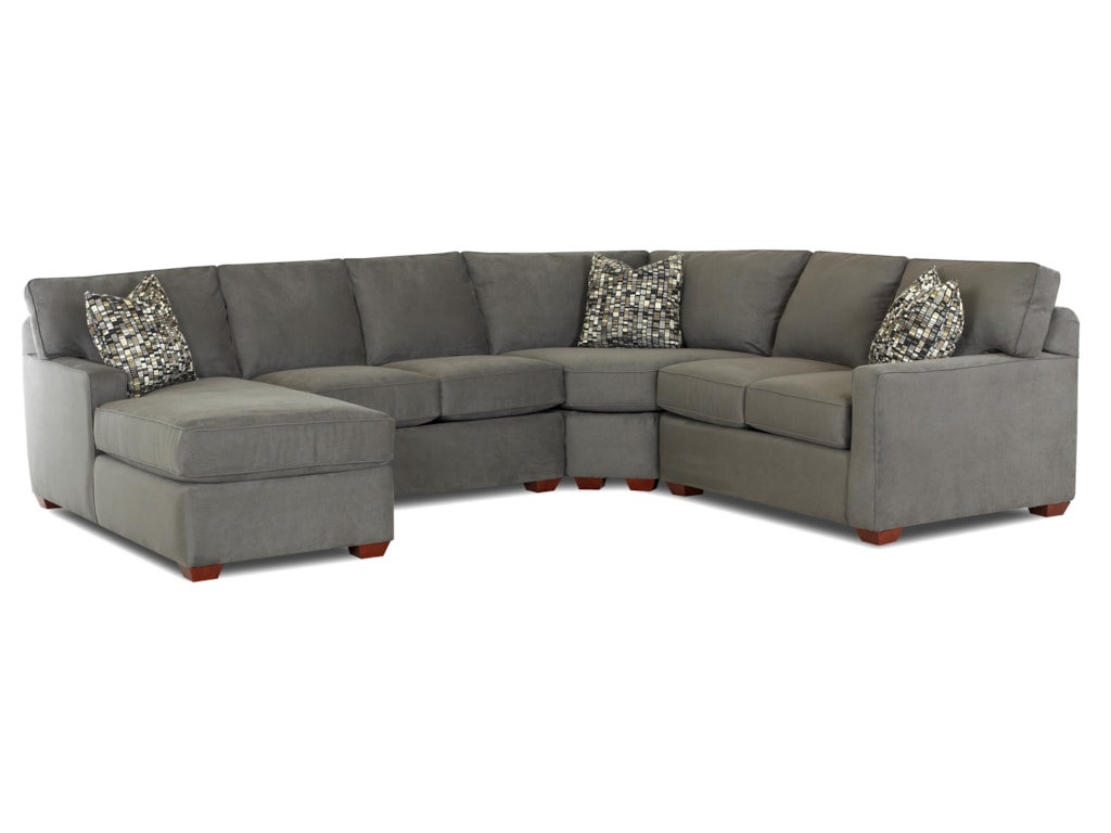 Klaussner Selection Contemporary L Shaped Sectional Sofa With Left Klaussner Selection Contemporary L Shaped Sectional Sofa With Left Arm Facing Chaise