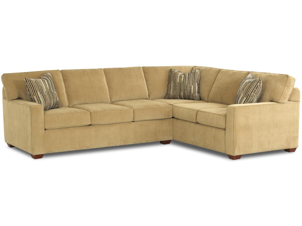 Selection L Shaped Contemporary Sectional Sofa By Klaussner At Pilgrim Furniture City