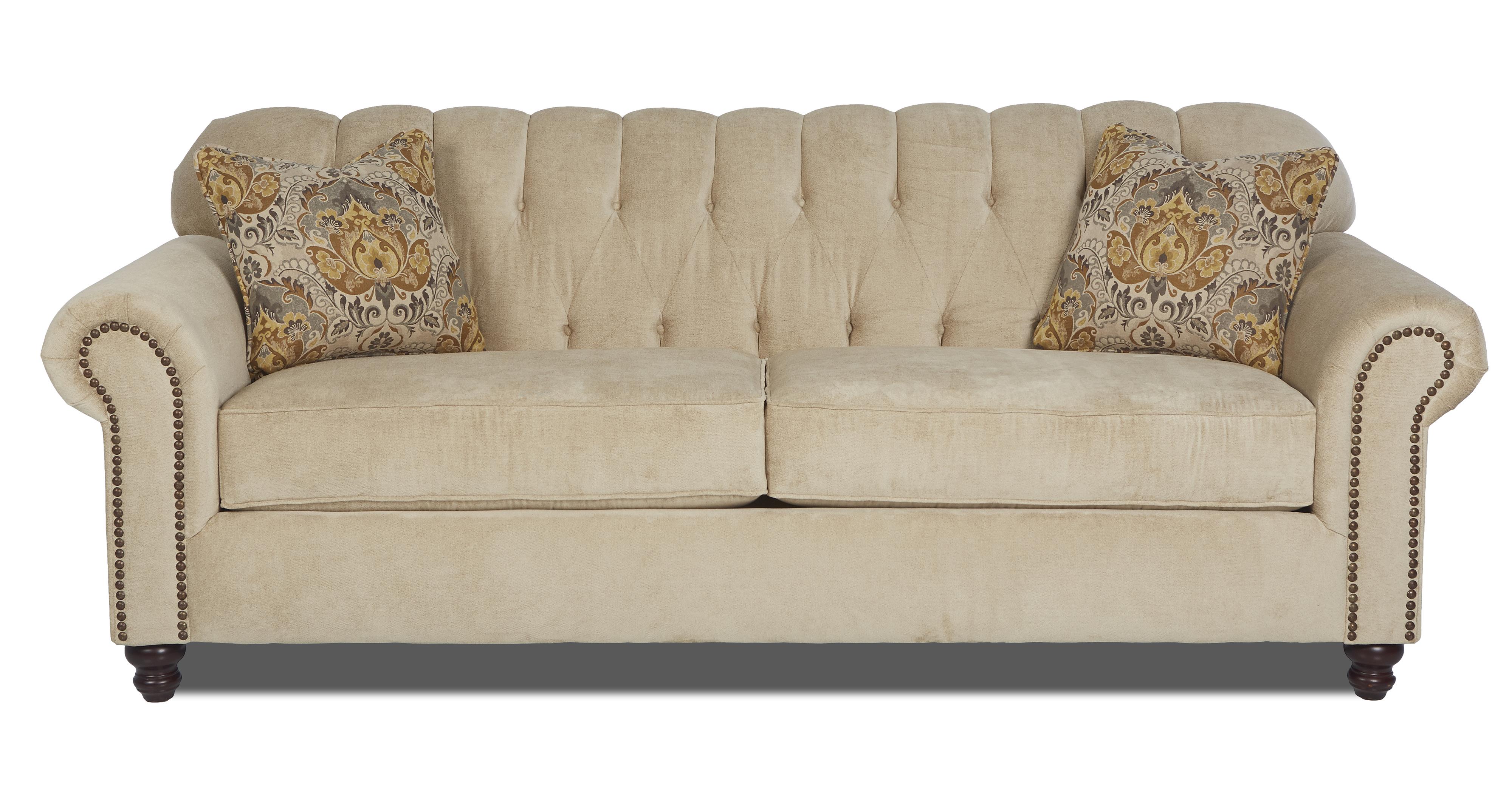 Klaussner Sinclair K13710 S Traditional Stationary Sofa With