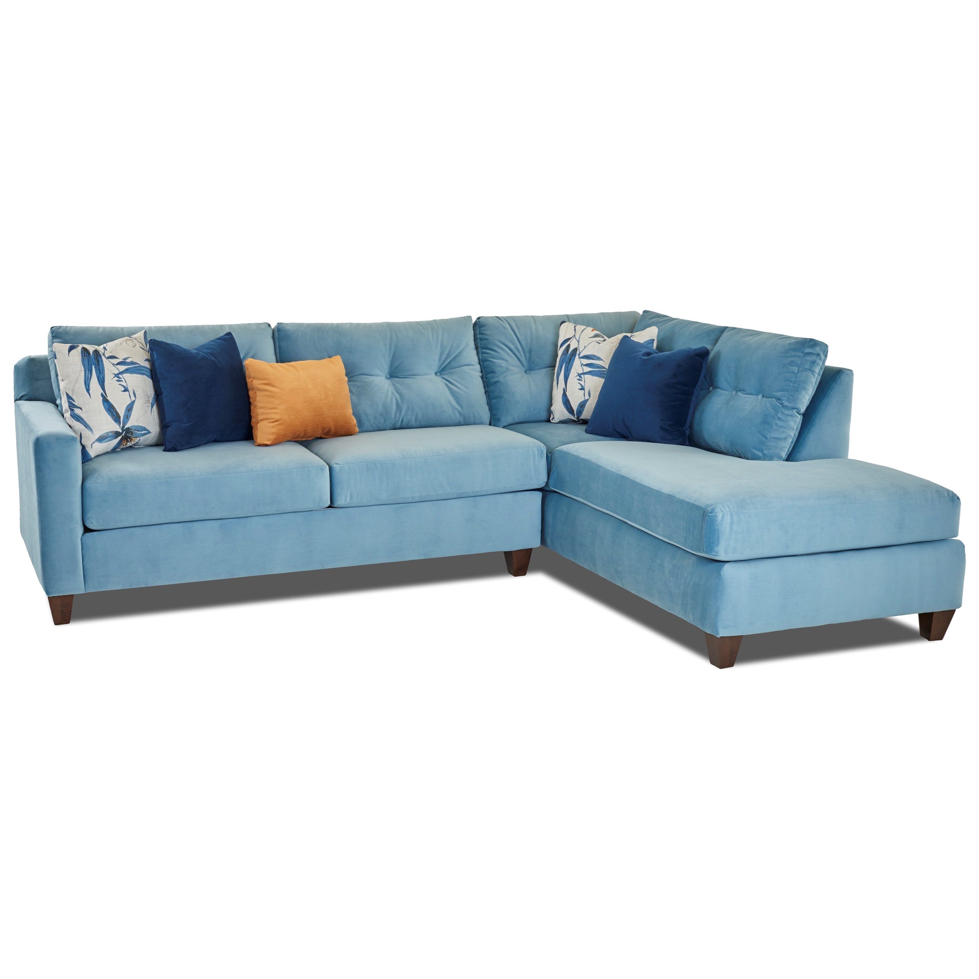 Klaussner Sloane Contemporary Sectional Sofa With Chaise Value