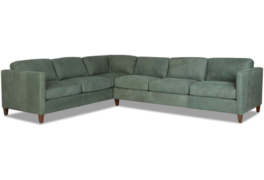Klaussner Soho Contemporary 5 Seat Sectional Sofa W Raf Klaussner Soho Contemporary 5 Seat Sectional Sofa W Raf