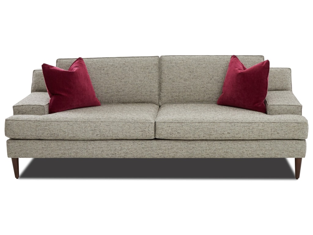 Klaussner Talon K47900 S Mid Century Modern Sofa With Wide Klaussner Talon K47900 S Mid Century Modern Sofa With Wide