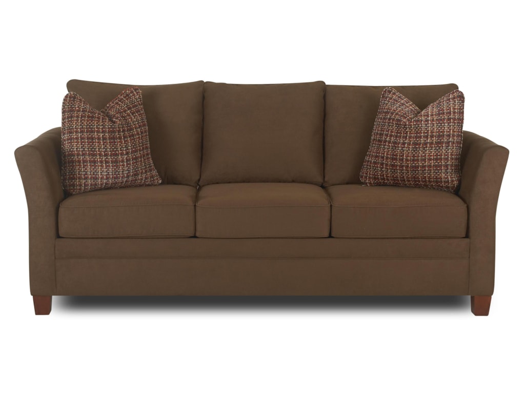 Klaussner Taylor Sofa With Accent Pillows Value City Furniture Sofas Klaussner Taylor Stationary Sofa