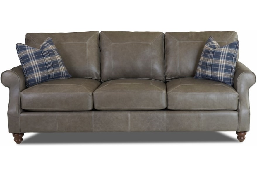 Klaussner Tifton Ltd26000ap S Traditional Extra Large Leather Sofa Extra Large Leather Sofa