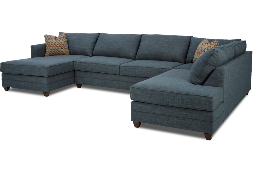 Tilly Three Piece Sectional Sofa With Laf Chaise By Klaussner At Van Hill Furniture Tilly Three Piece Sectional Sofa With Laf Chaise By Klaussner At Van Hill Furniture
