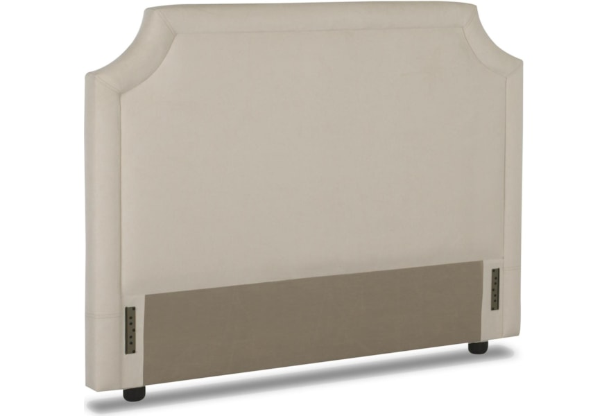 Queen Upholstered Headboard With Tufted Trim Queen Upholstered Headboard With Tufted Trim
