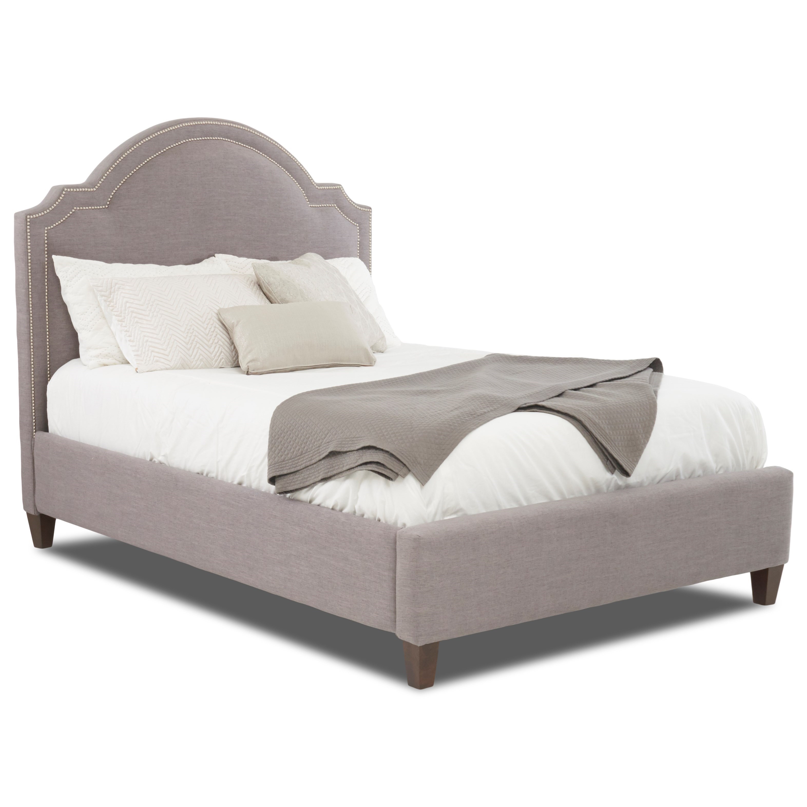 Upholstered Beds And Headboards Mazie King Size Upholstered Bed By Klaussner At Dunk Bright Furniture