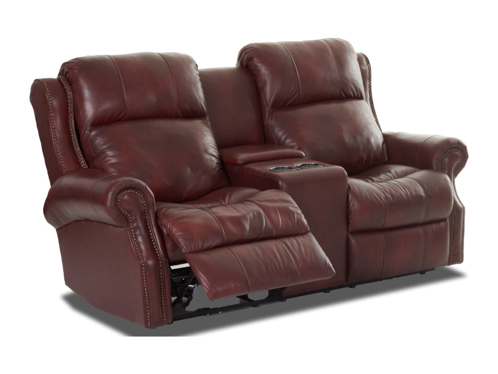 Klaussner VivioConsole Reclining Loveseat
