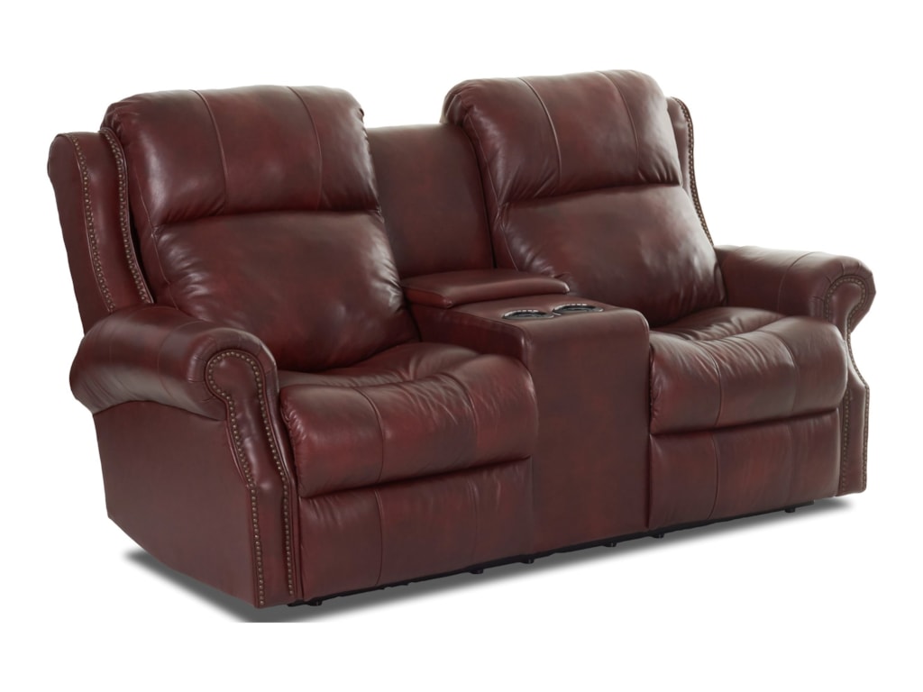Klaussner VivioConsole Reclining Loveseat