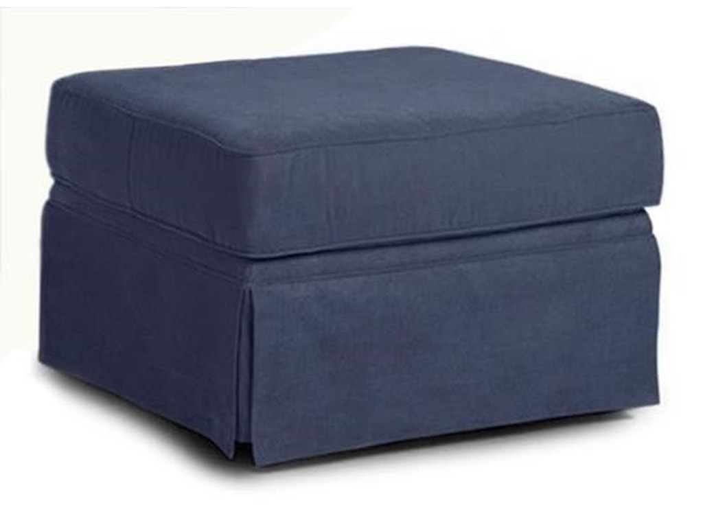 Simple Elegance AsanaSkirted Sunbrella Ottoman