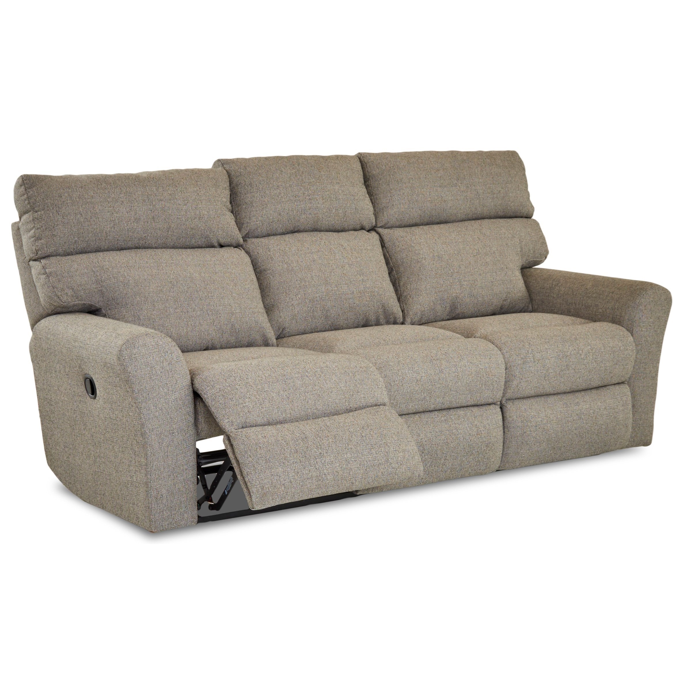 Klaussner Xavier Casual 3 Recliner Sofa With Two Power Recliners