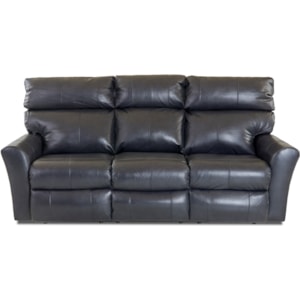 Klaussner Xavier Casual 3 Recliner Sofa With Two Power Recliners