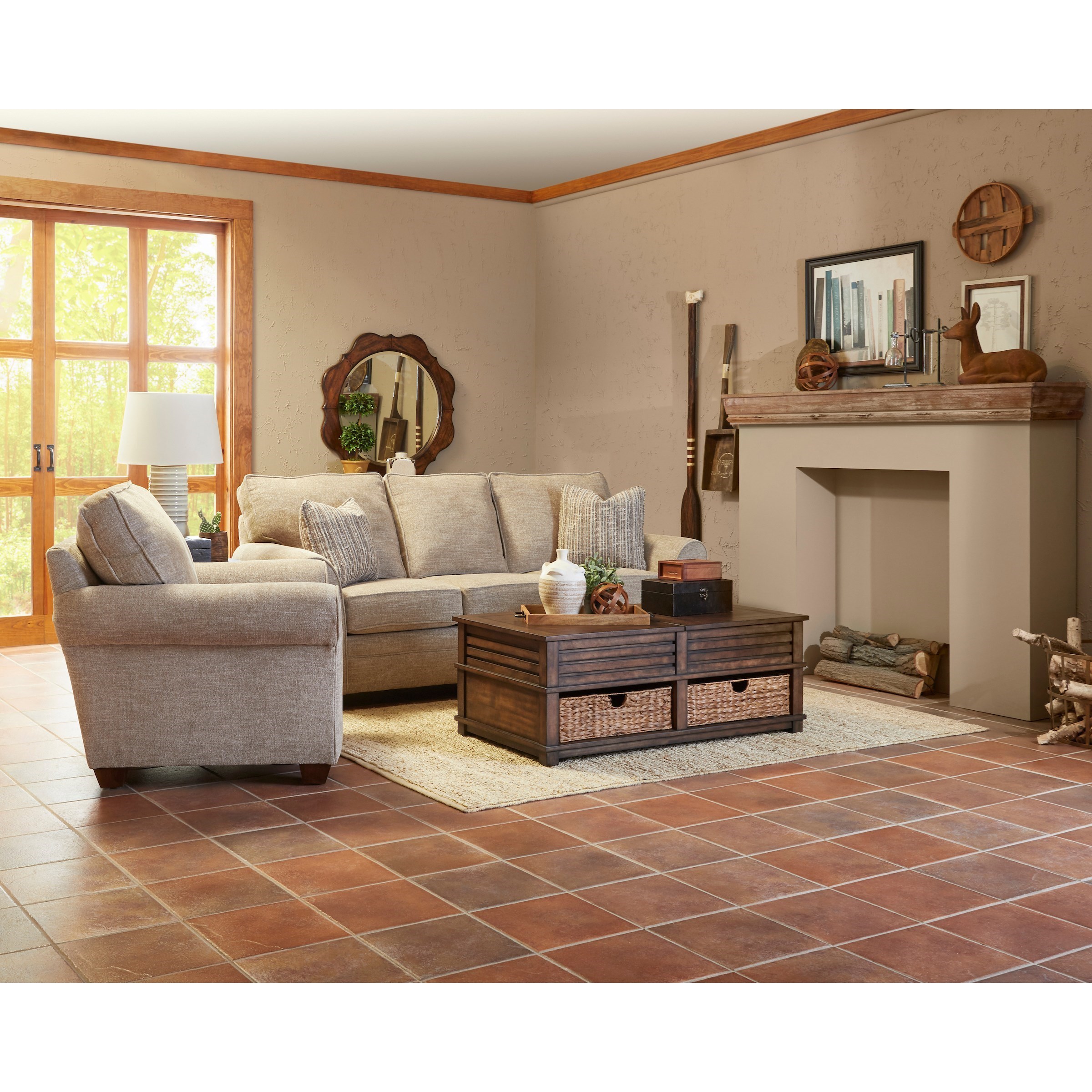 Klaussner Zack Living Room Group Wayside Furniture Stationary Living Room Groups