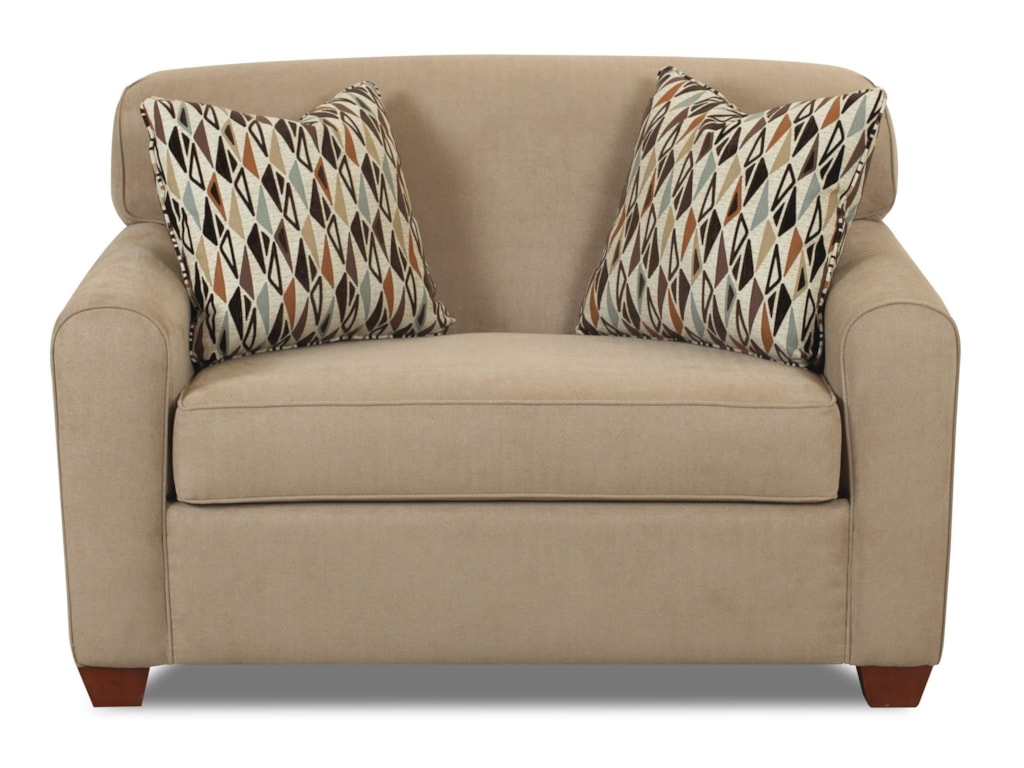 Klaussner Zuma Contemporary Sleeper Chair With Innerspring Mattress Klaussner Zuma Sleeper Chair