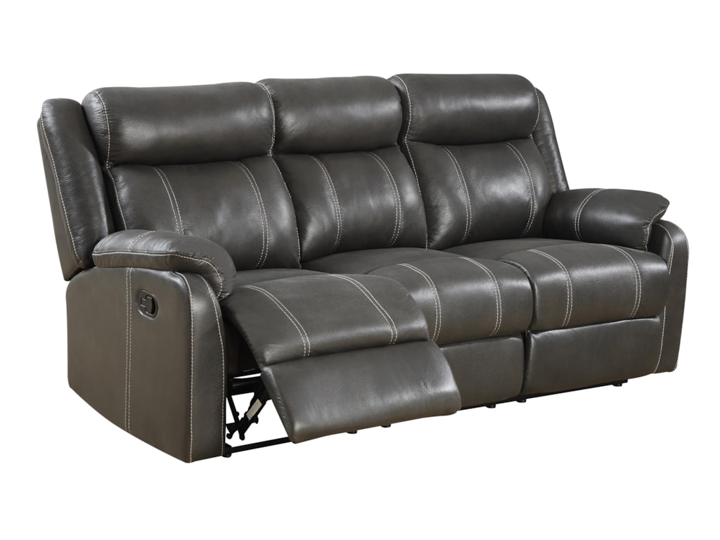 Domino Us Casual Reclining Sofa With Drop Down Table By Klaussner International At Darvin Furniture