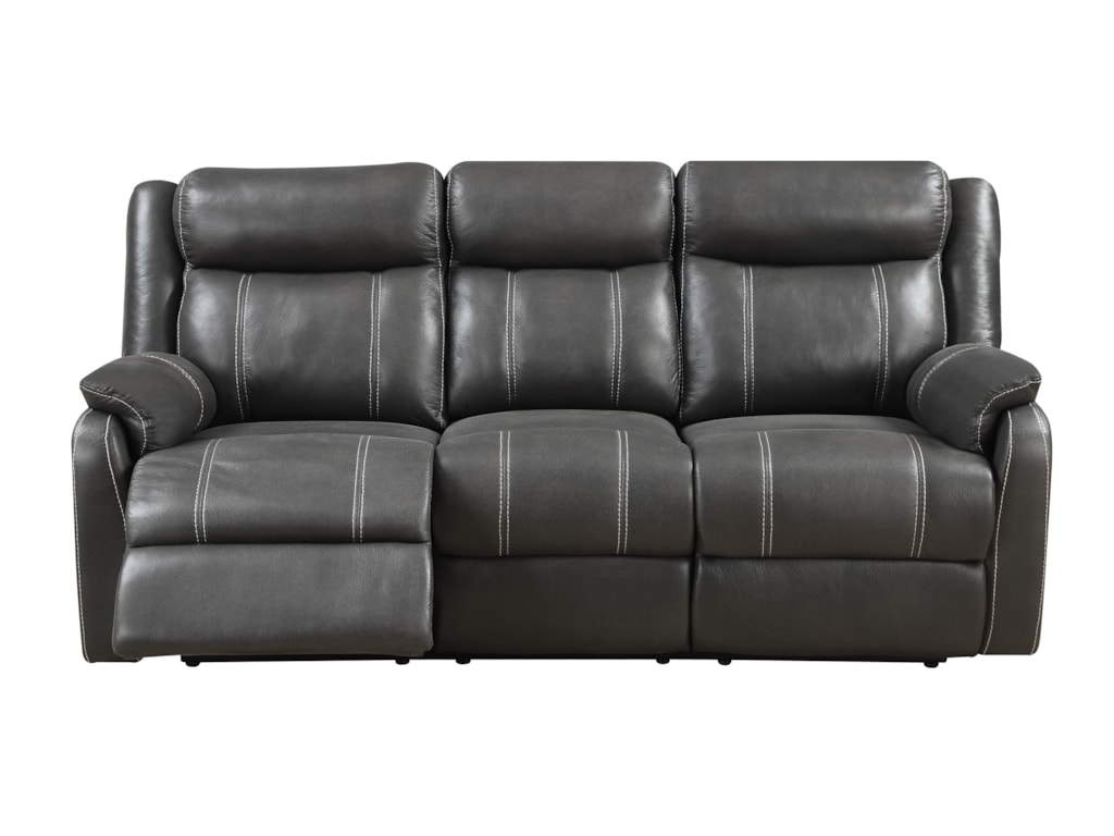 Domino Us Casual Reclining Sofa With Drop Down Table By Klaussner International At Darvin Furniture