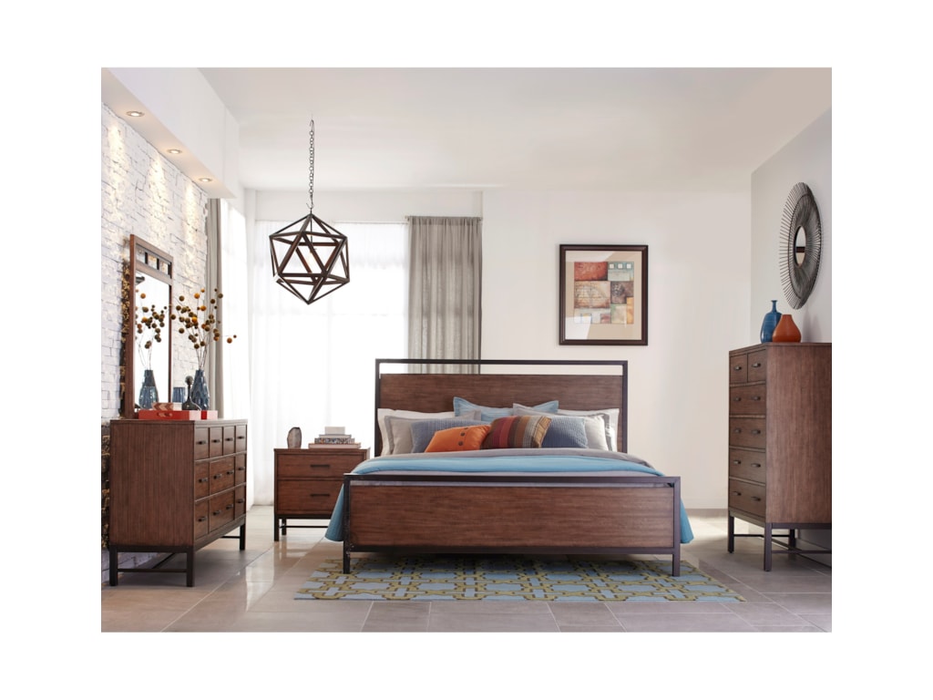 Klaussner International AffinityKing Panel Bed