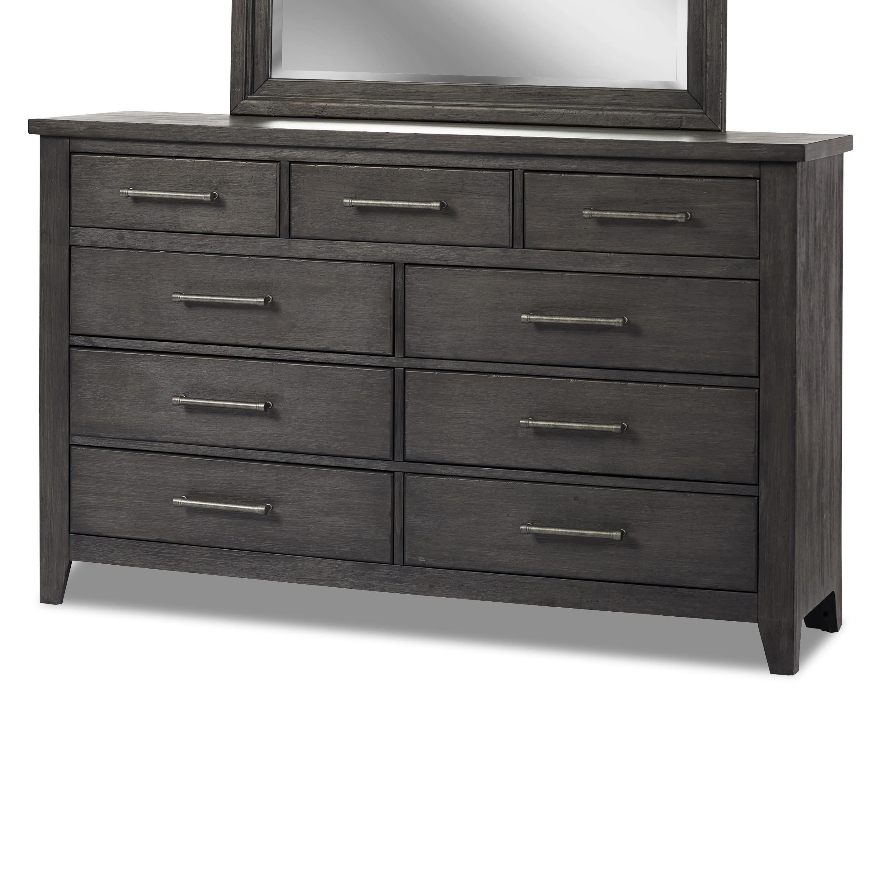 Klaussner International Burbank Industrial 6 Drawer Dresser
