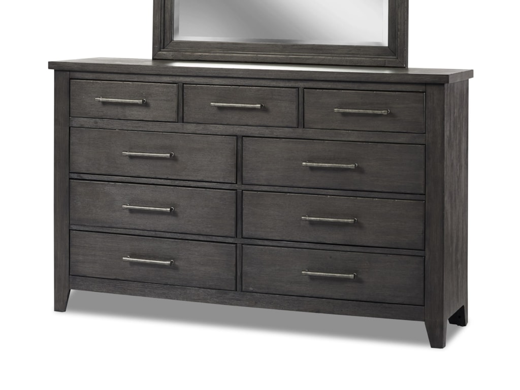 Klaussner International Burbank Industrial 6 Drawer Dresser