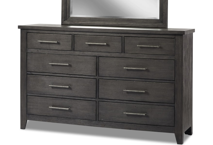 Klaussner International Burbank Industrial 6 Drawer Dresser