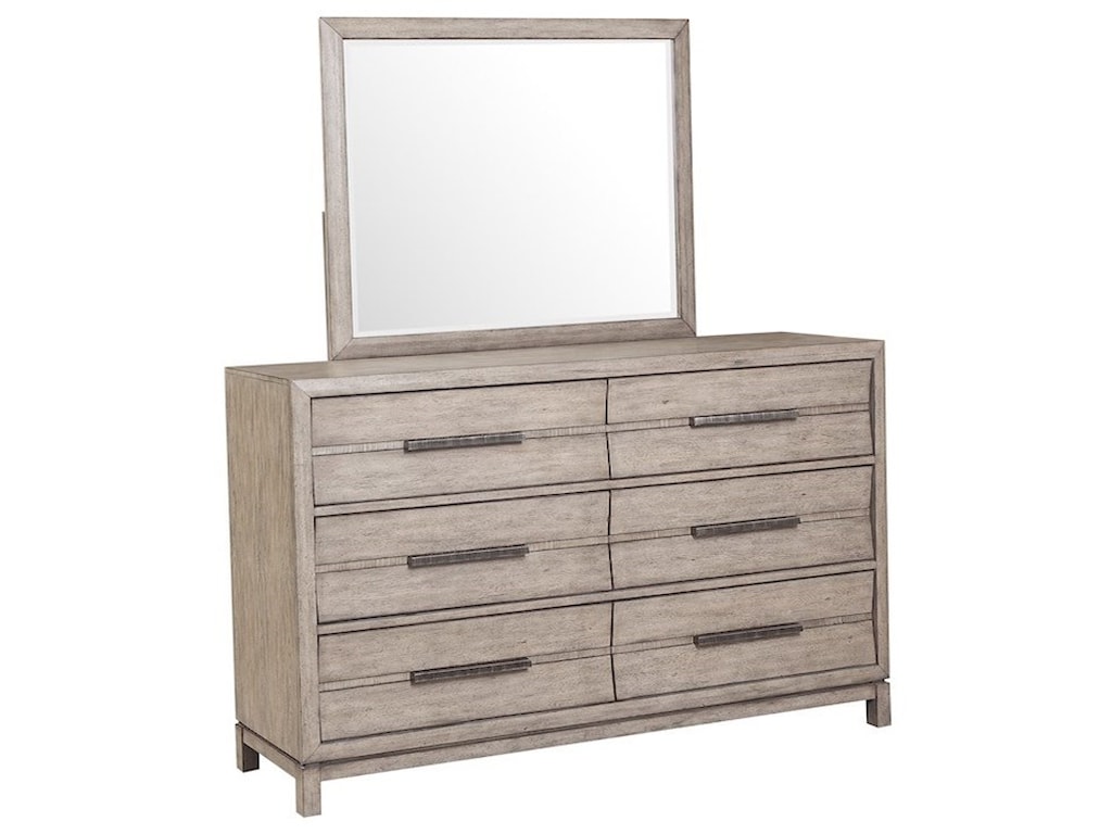 Klaussner International Elliot 939 660 Mirr Rustic Rectangular