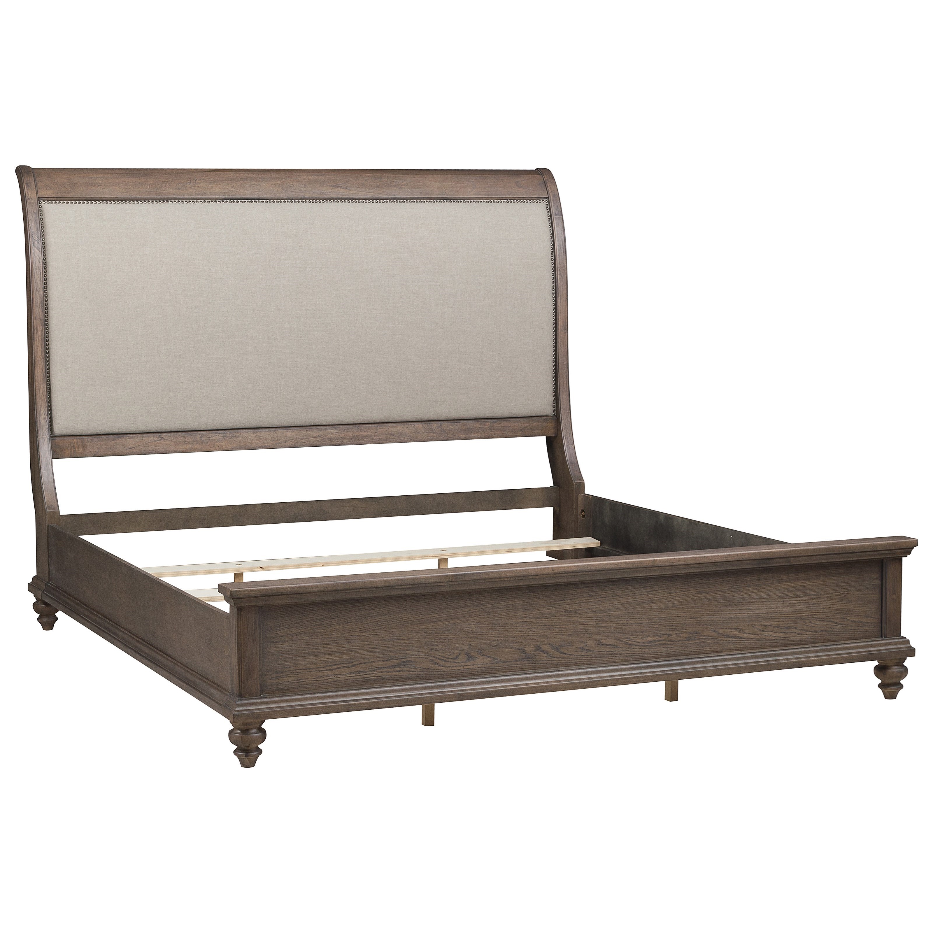 Klaussner International Richmond Relaxed Vintage Upholstered California King Bed Furniture Mart Colorado Upholstered Beds