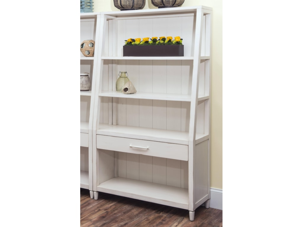 Carolina Preserves By Klaussner Sea Breeze 424 860 Book Splish Carolina Preserves By Klaussner Sea Breezesplish Splash White Bookcase
