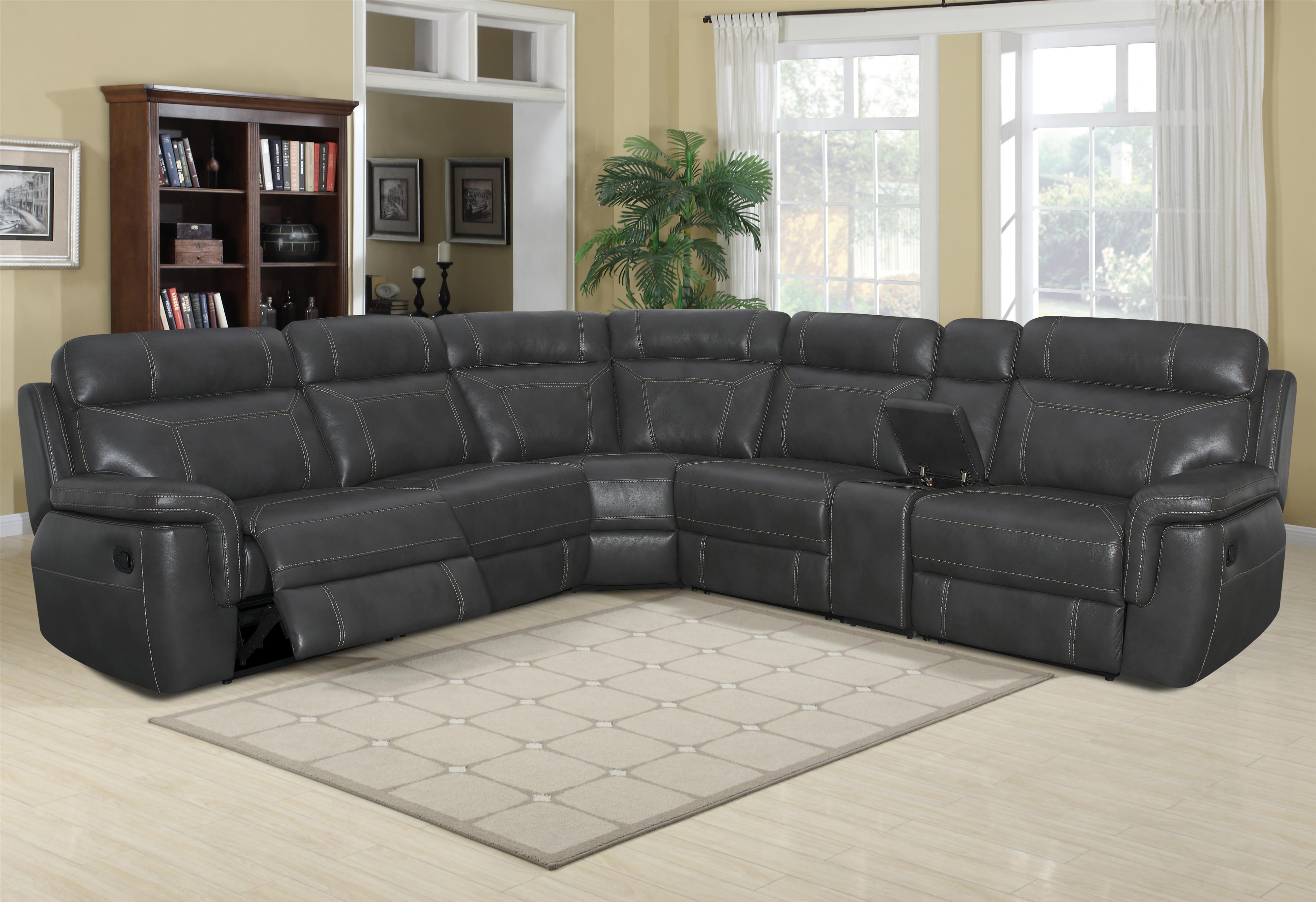 Klaussner International Silas Casual Reclining Sectional Sofa
