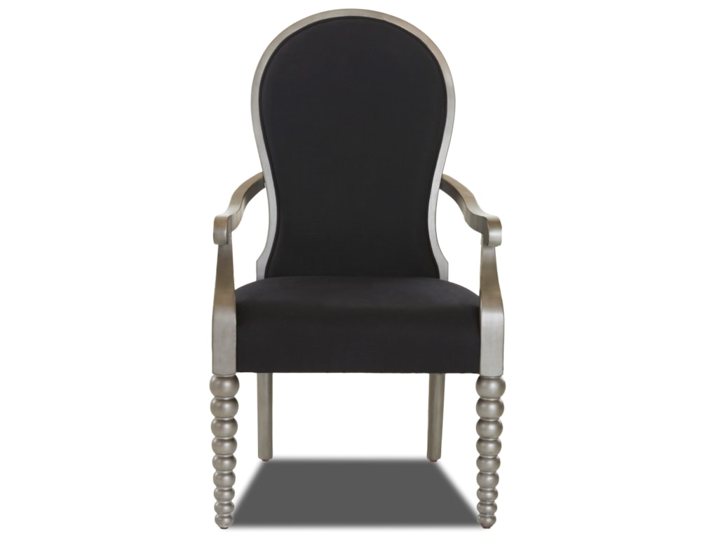 Waxing Poetic Form Beauty Upholstered Dining Room Chair By Klaussner International At Pilgrim Furniture City