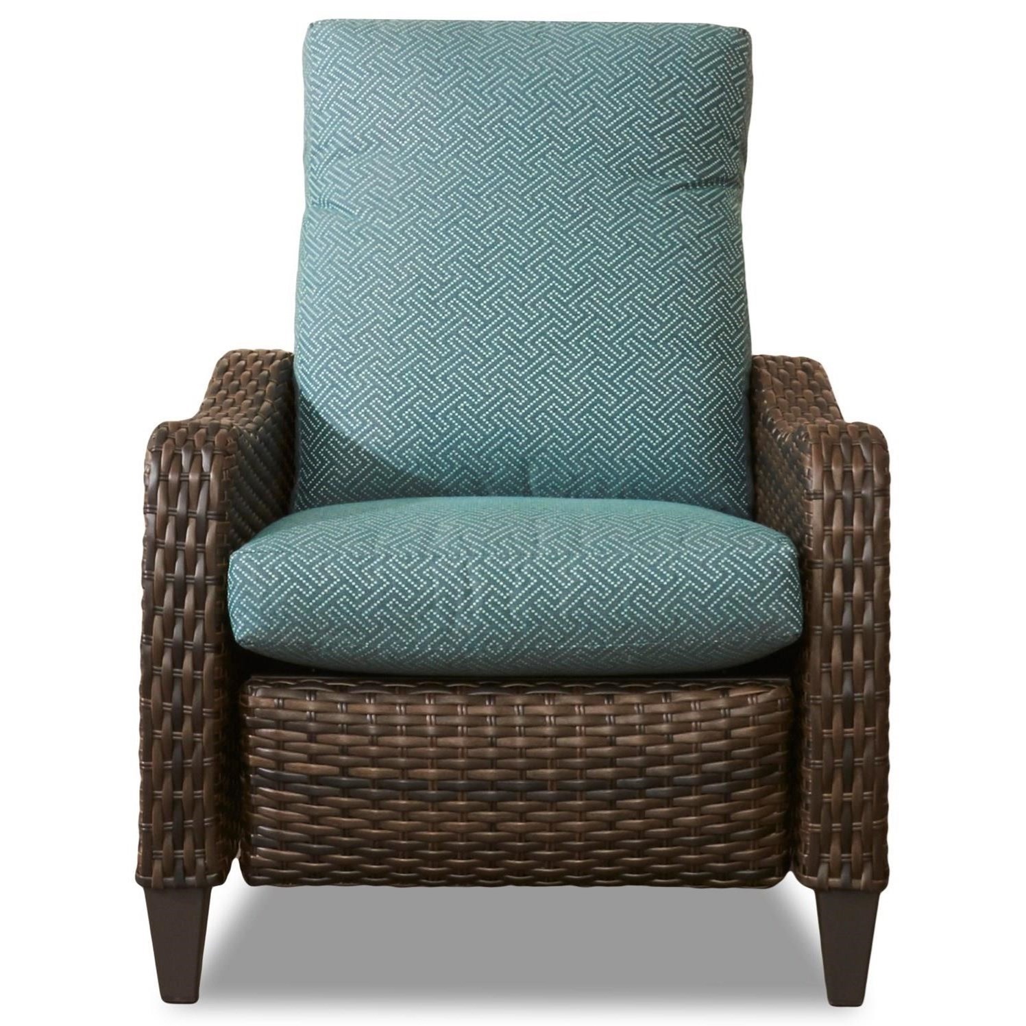 Klaussner Outdoor Mesa W7512 Hlrc Outdoor Reclining Chair With Reversible Seat Cushion Hudson S Furniture Outdoor Chairs