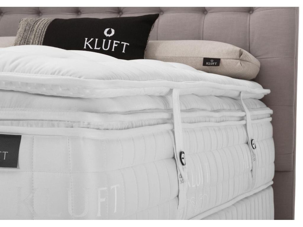 Kluft LafayetteQueen Plush LuxeTop Mattress & Low Foundatio