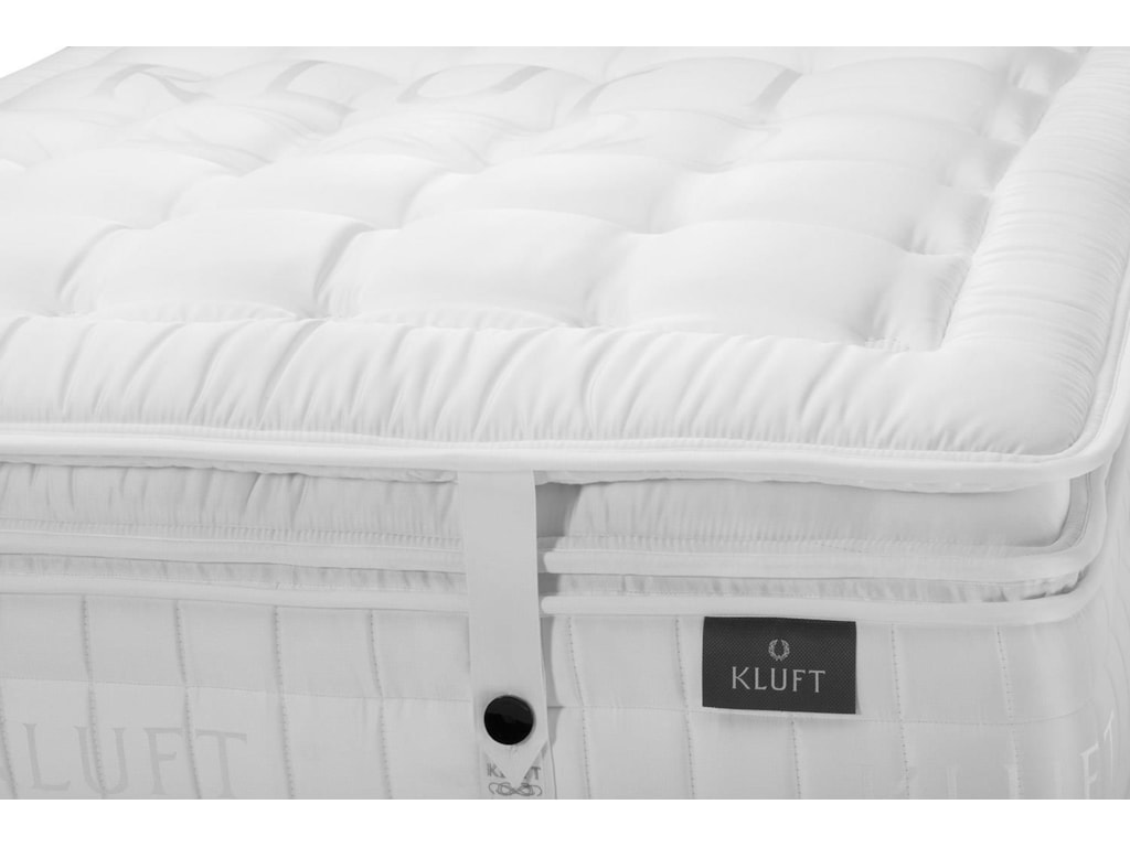 Kluft LafayetteQueen Plush LuxeTop Mattress & Low Foundatio