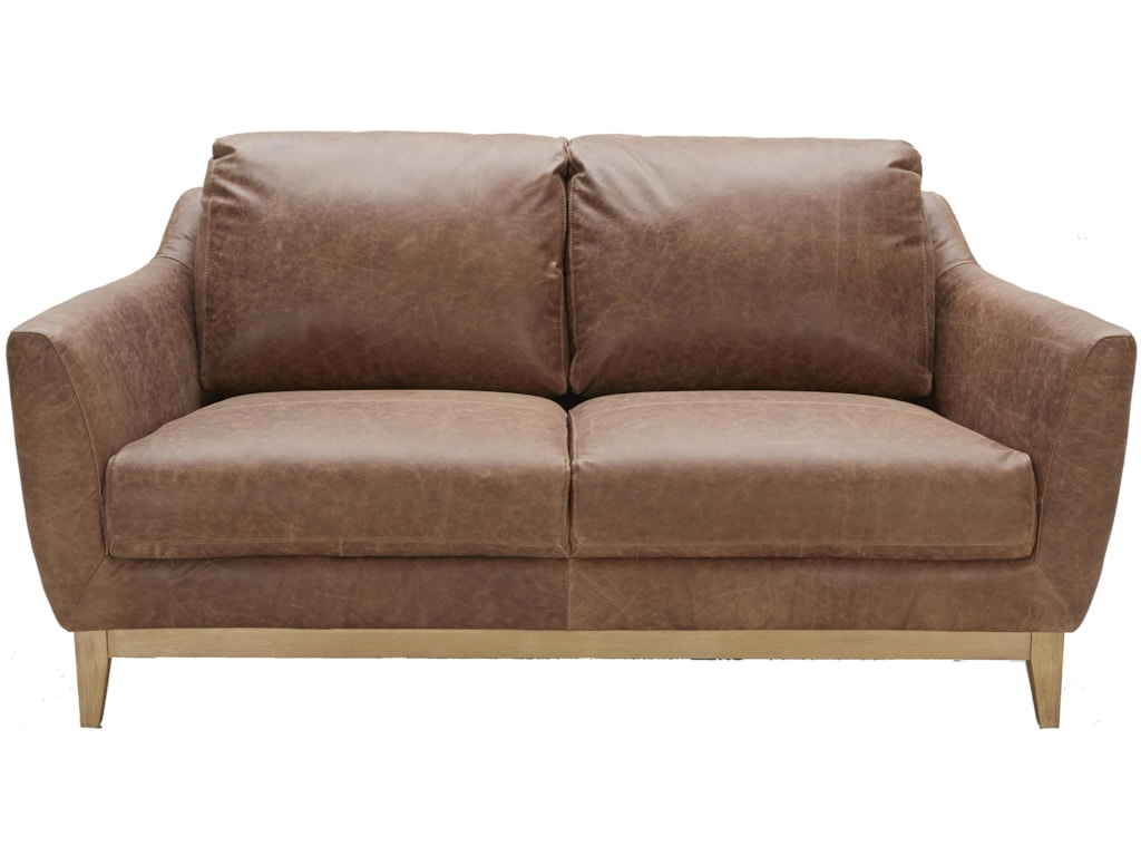 Baker Modern Leather Loveseat By Urban Evolution At Belfort Furniture