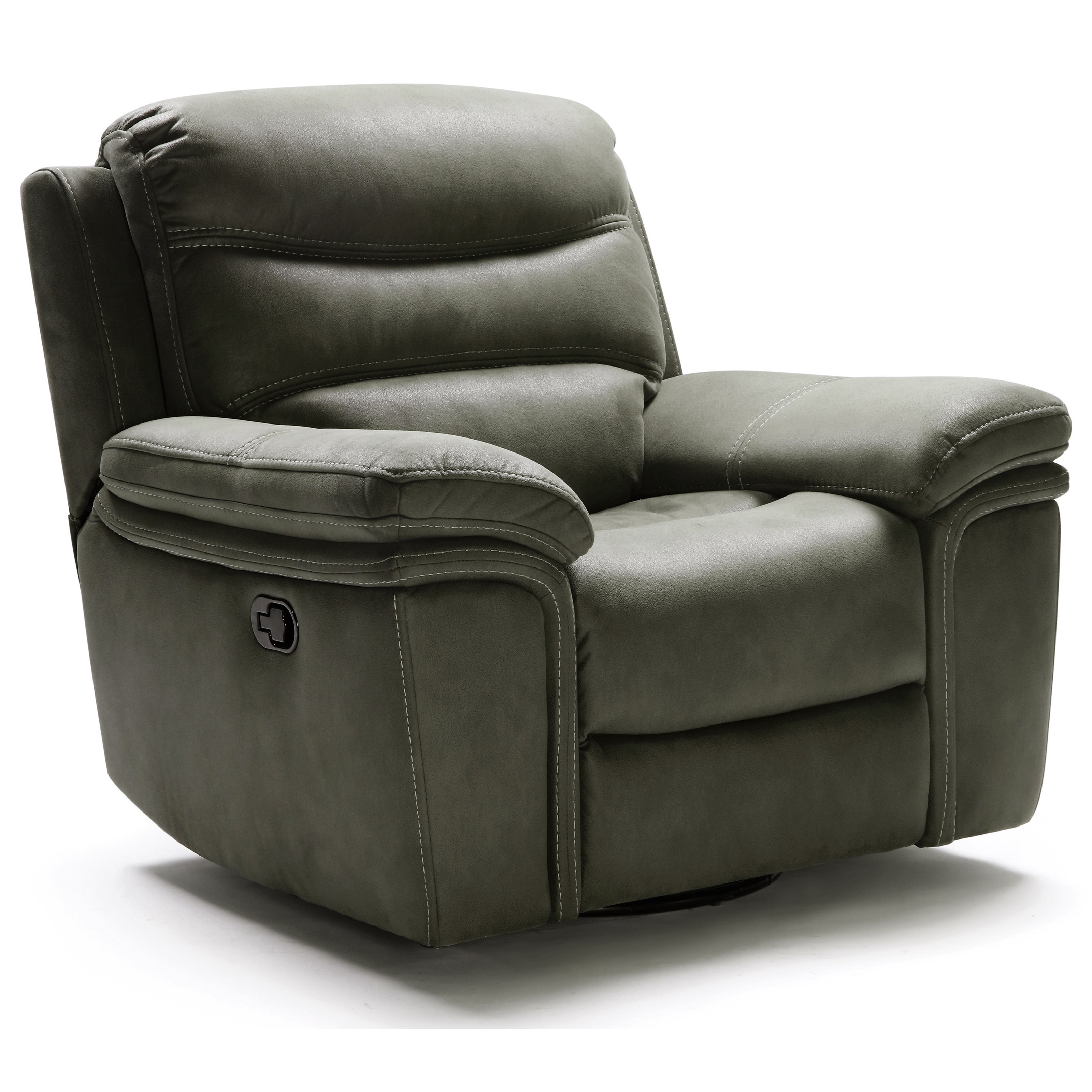 Kuka Home Km008 Casual Swivel Glider Recliner Howell Furniture Recliners