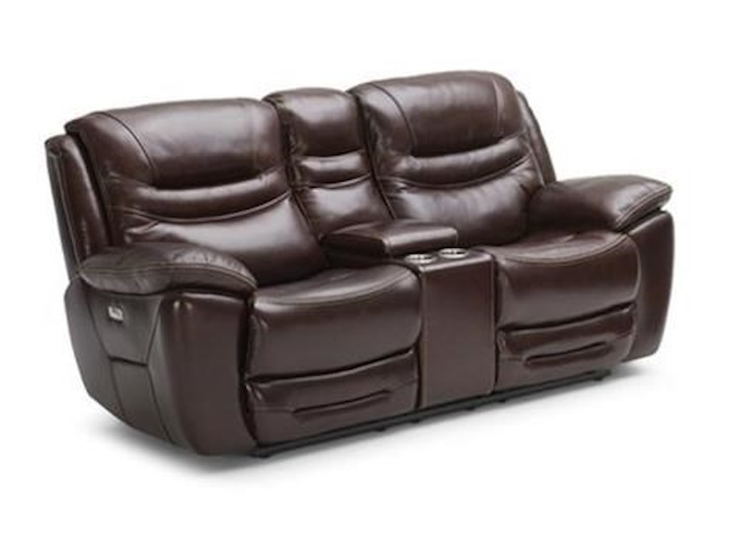 Kuka Home KM083Pwr Reclining Loveseat w/ Console