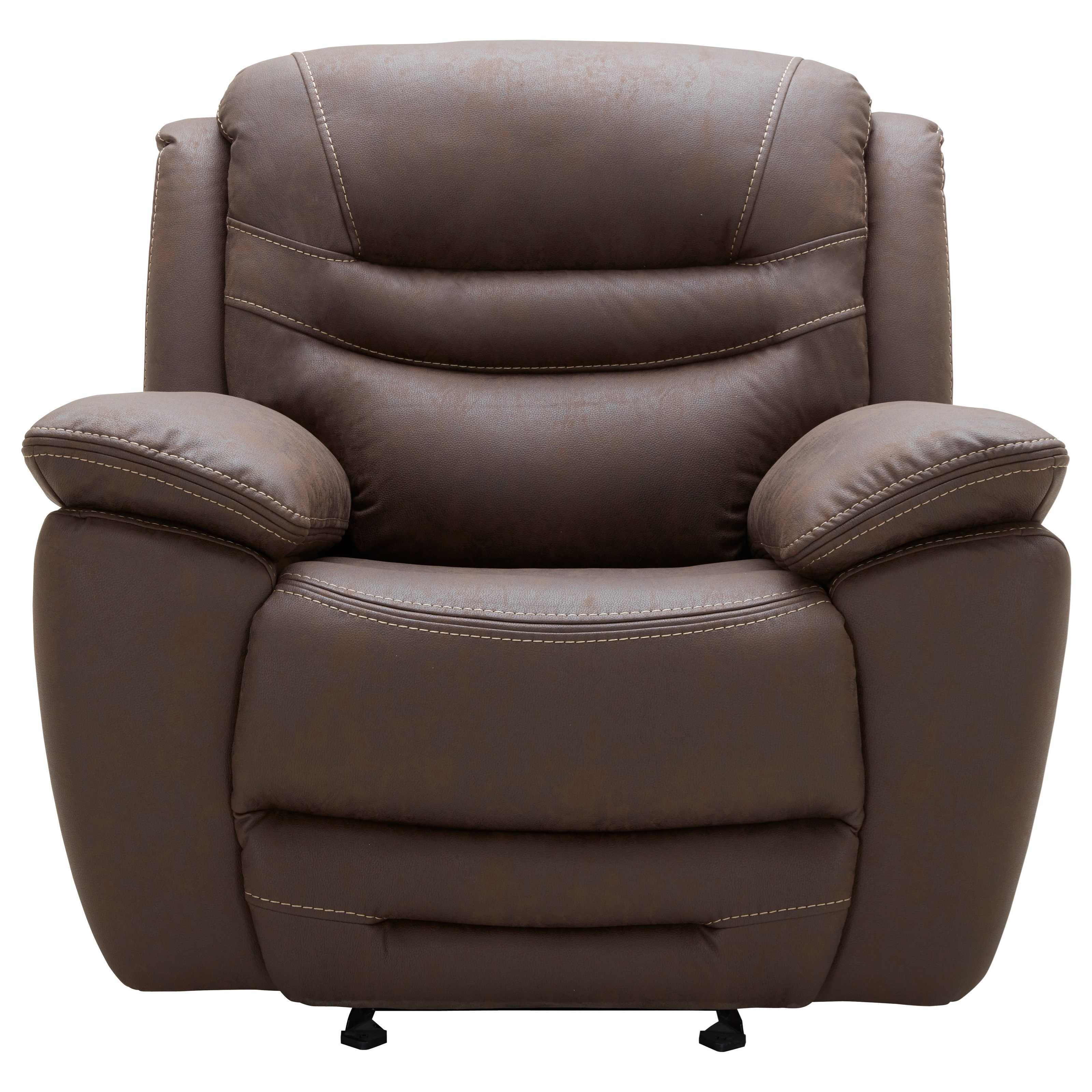 leather power glider recliner with power adjustable headrest