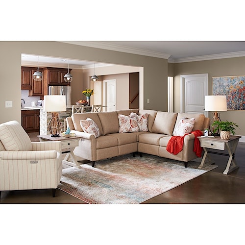 La Z Boy Abby Reclining Living Room Group Reid S Furniture