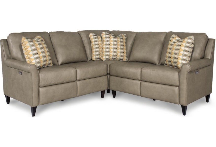 La Z Boy Abby Three Piece Power Reclining Sectional Sofa La Z Boy Abby Three Piece Power Reclining Sectional Sofa