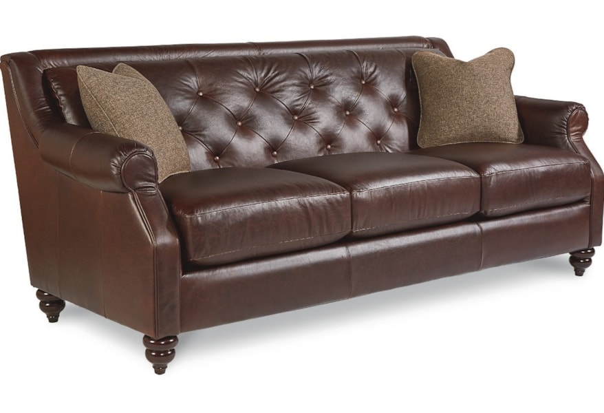 La Z Boy Aberdeen Traditional Sofa With Tufted Seatback Reid S La Z Boy Aberdeen Traditional Sofa With