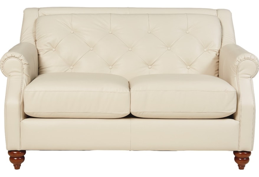 La Z Boy Aberdeen Traditional Loveseat With Tufted Seatback Jordan S Home Furnishings Love Seat
