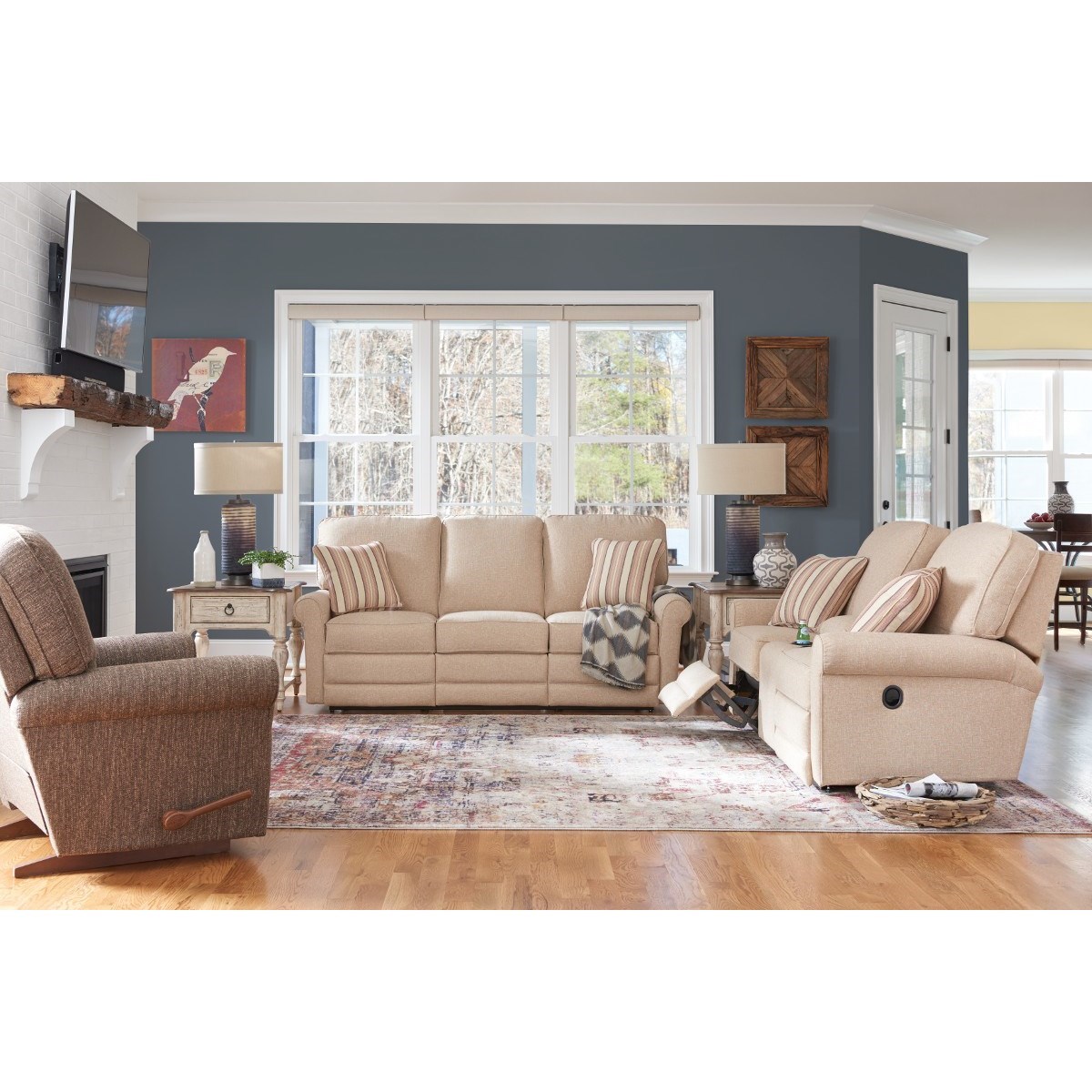 La Z Boy Addison Transitional Wall Saver Recliner Superstore Recliners