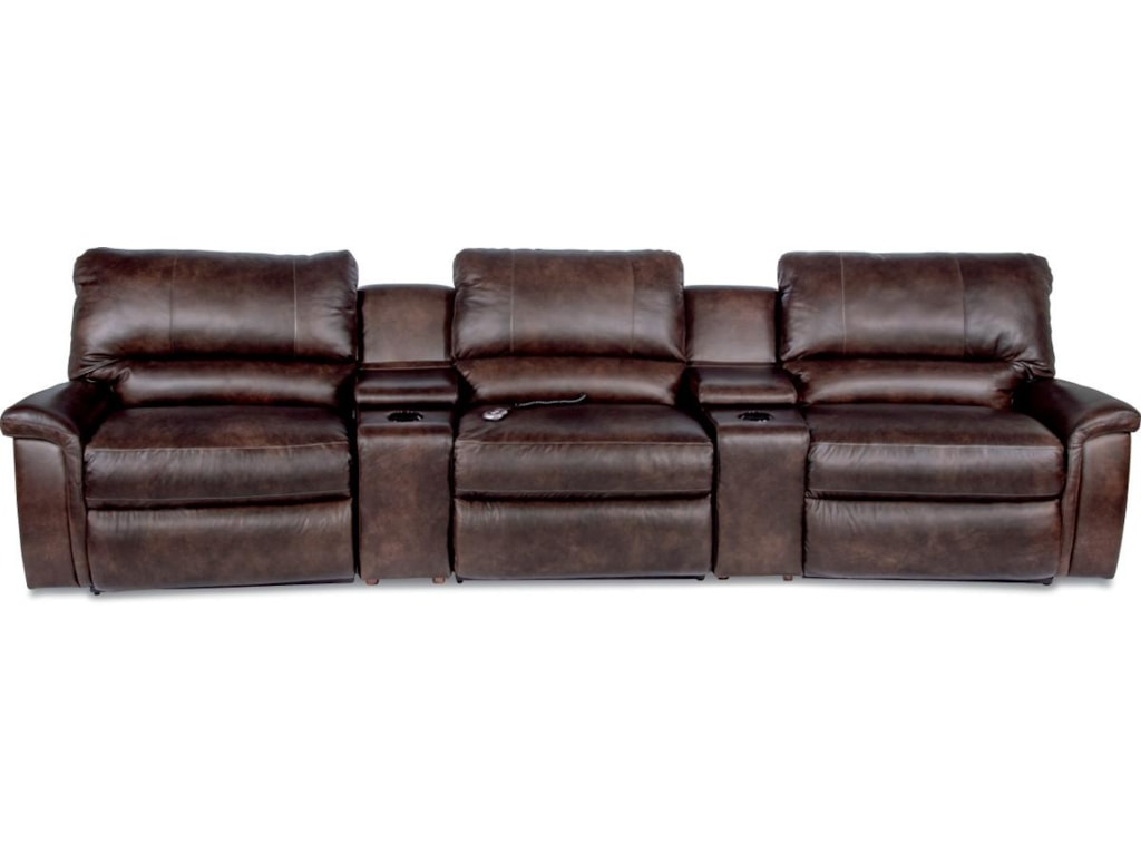 La Z Boy Aspen Five Piece Reclining Home Theather Group La Z Boy Aspen5 Pc Reclining Home Theather Group