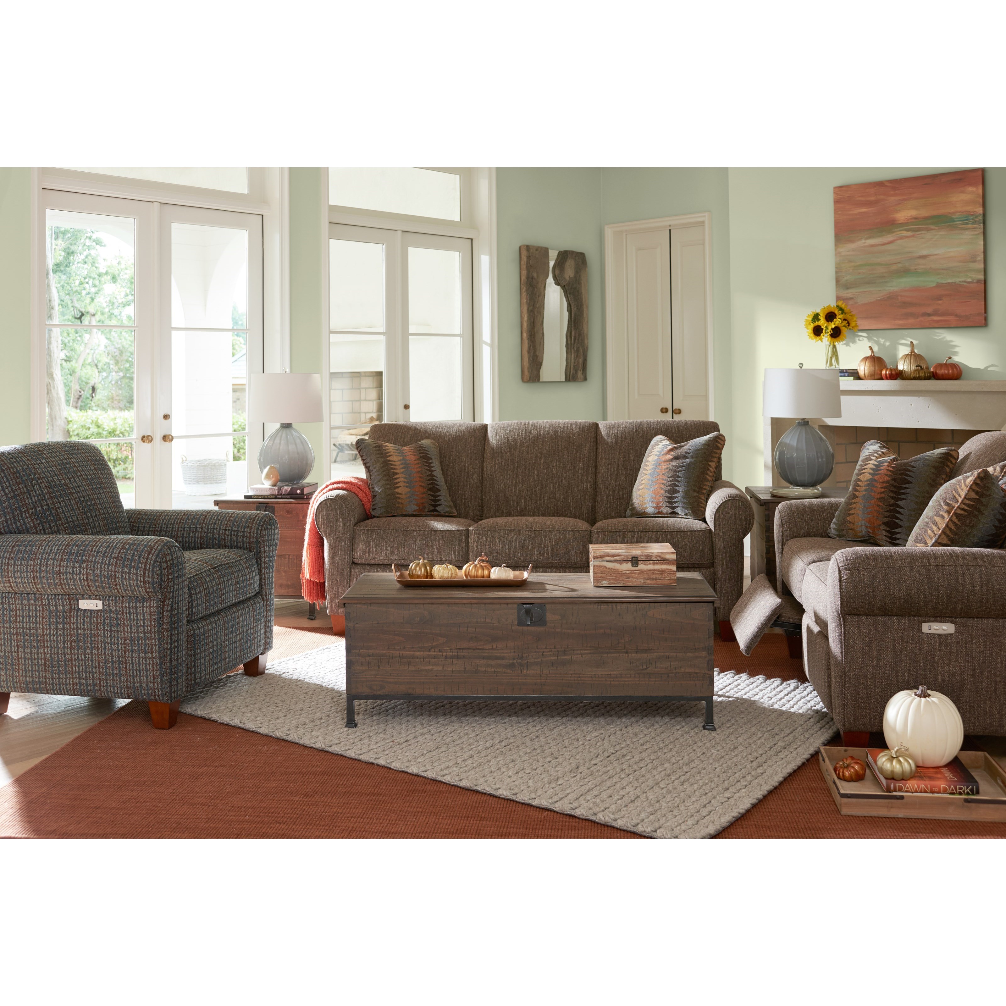 La Z Boy Bennett Duo Power Reclining Sofa With Usb Charging Ports