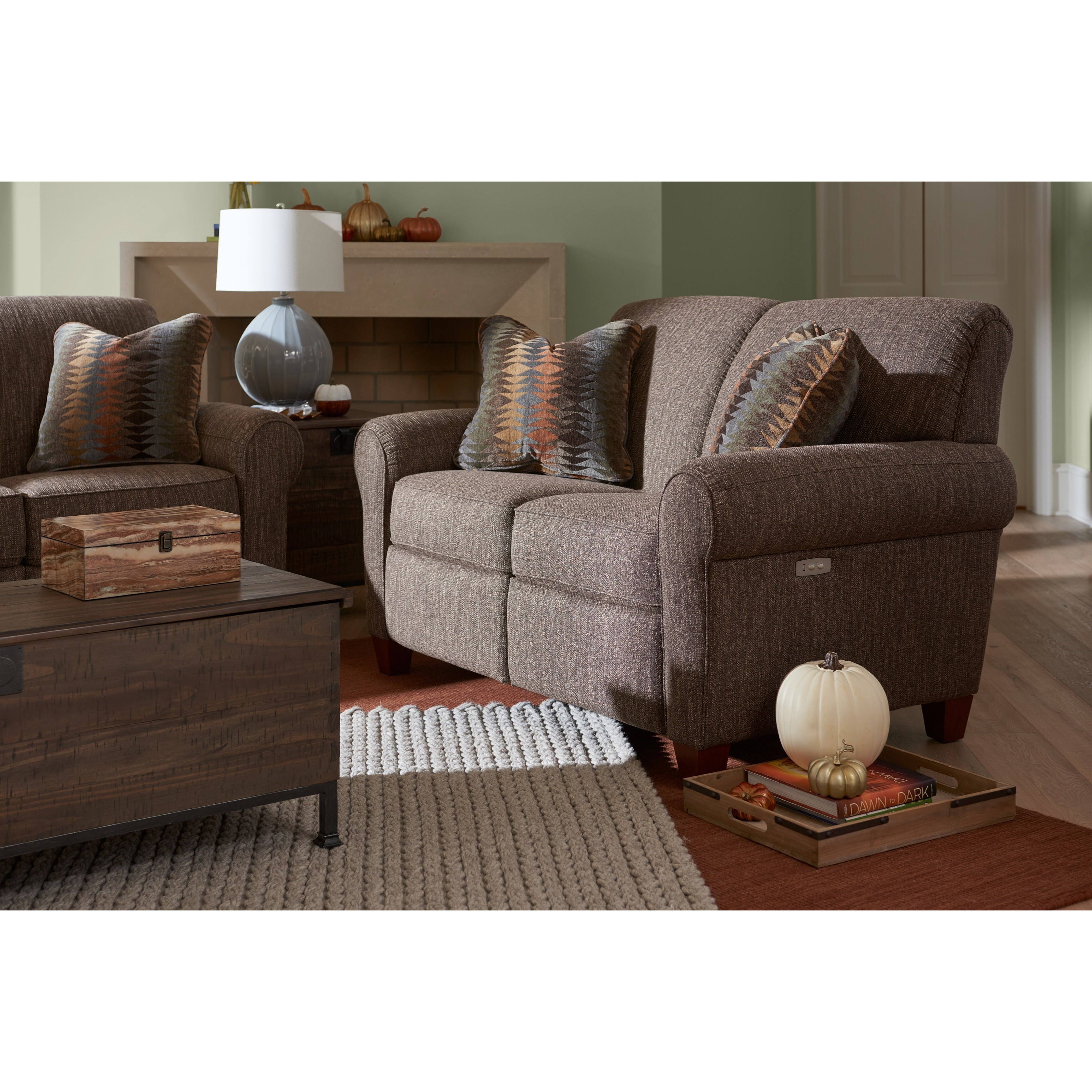 La Z Boy Bennett Duo Power Reclining Loveseat With Usb Charging