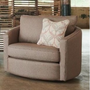 La Z Boy Chairs 215463 Clover Swivel Chair With Premier Comfortcore Cushion Home Furnishings Direct Upholstered Chairs